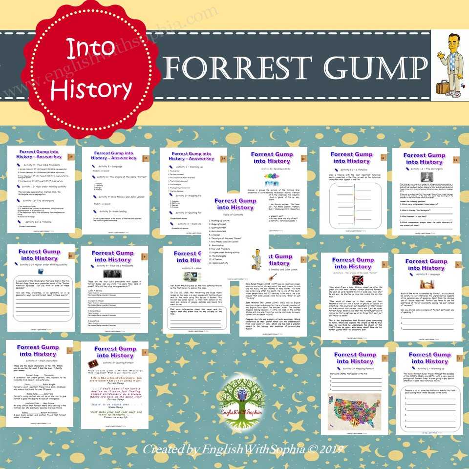 Focus on Forrest Gump and its historical events